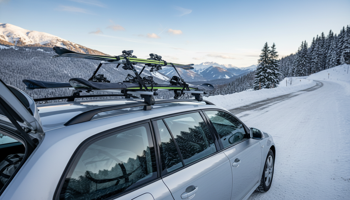 Transporter ses skis en voiture sans rayer la carrosserie